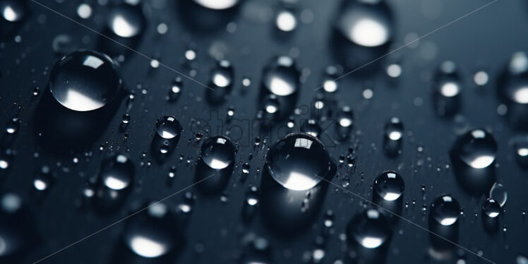 Water drops on the surface of an object - Starpik Stock