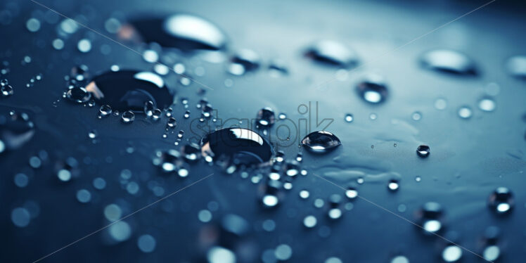 Water drops on the surface of an object - Starpik Stock