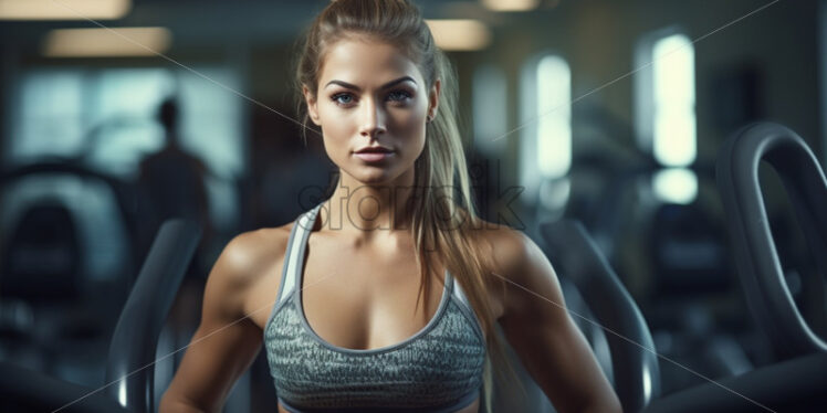 Woman at fitness club - Starpik Stock