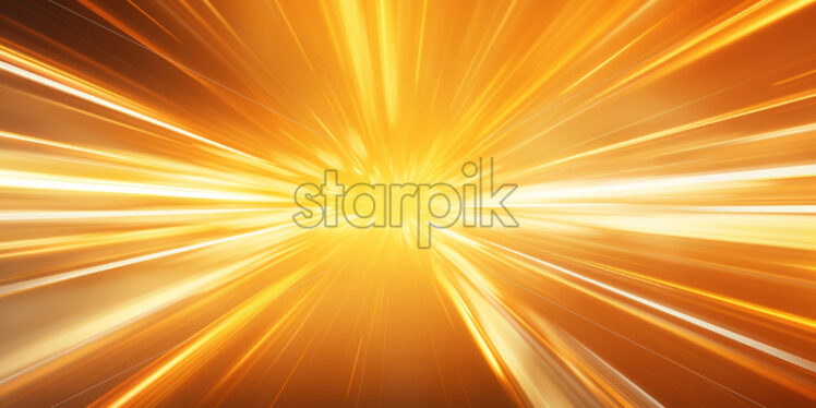 Yellow and orange light rays, speed - Starpik Stock