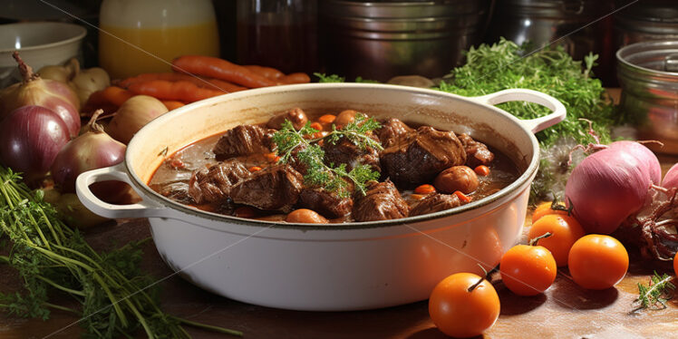 beef bourguignon or in english beef Burgundy - Starpik Stock