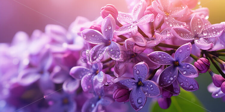 lilac flowers purple backgrounds close up - Starpik Stock