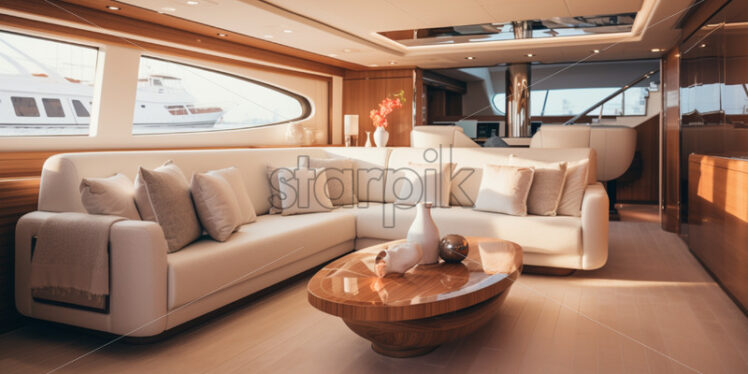 modern luxury yacht interior designs - Starpik Stock