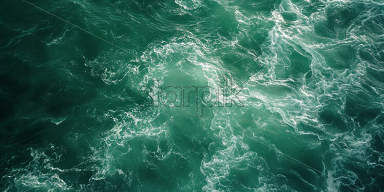 A background containing the green waves of an ocean - Starpik Stock