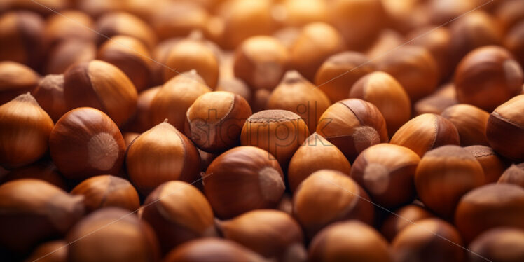 A background of delicious hazelnuts - Starpik Stock