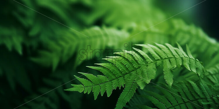 A background of ferns in the forest - Starpik Stock