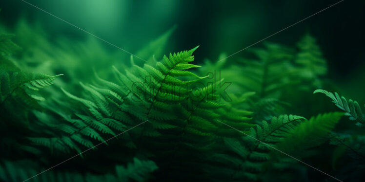 A background of ferns in the forest - Starpik Stock