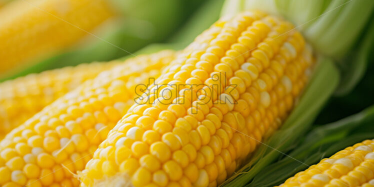 A background of fresh corn - Starpik Stock