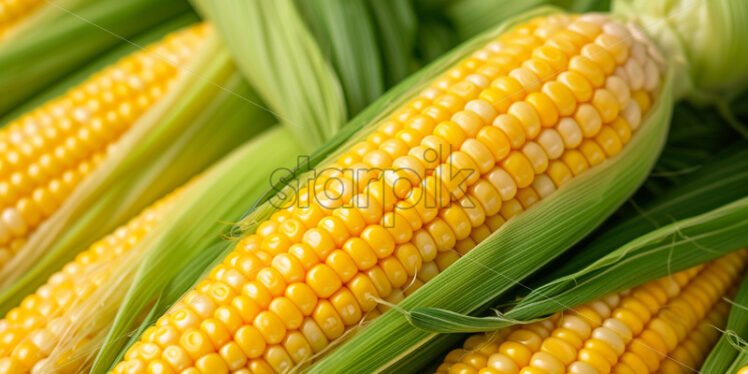 A background of fresh corn - Starpik Stock