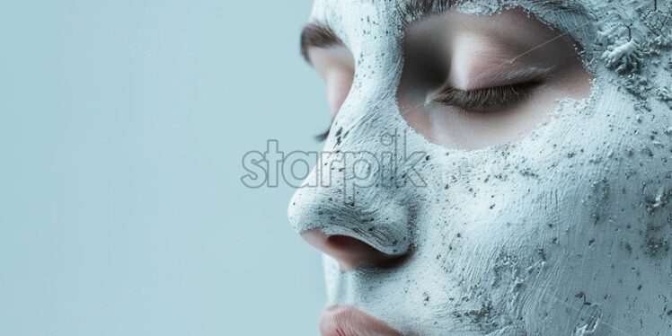 A beautiful girl with a mask on her face - Starpik Stock