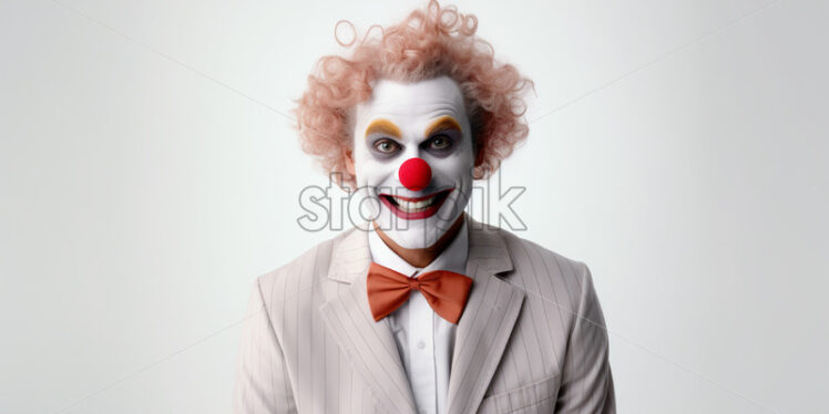 A clown on a white background - Starpik Stock