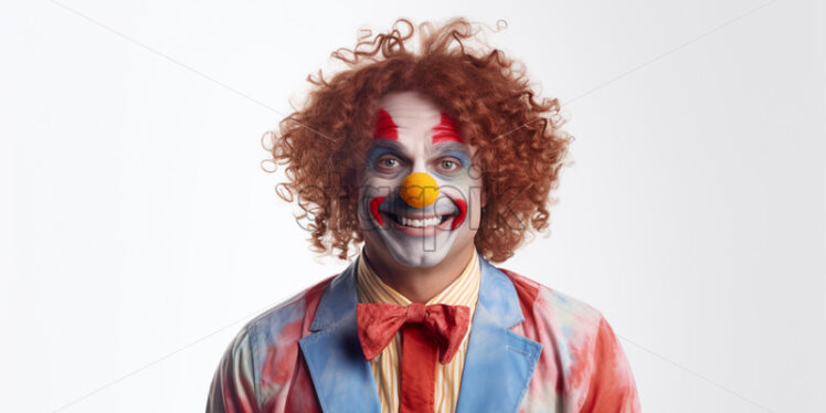 A clown on a white background - Starpik Stock