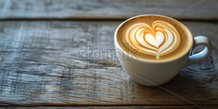 A coffee mug with a heart on it - Starpik Stock