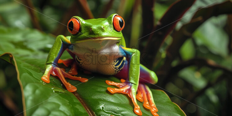 A colorful frog from the Amazon forests - Starpik Stock