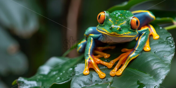 A colorful frog from the Amazon forests - Starpik Stock