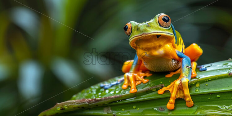 A colorful frog from the Amazon forests - Starpik Stock