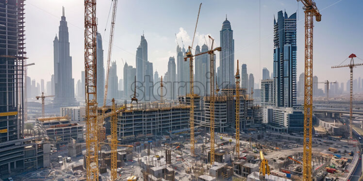 A construction site in the city - Starpik Stock