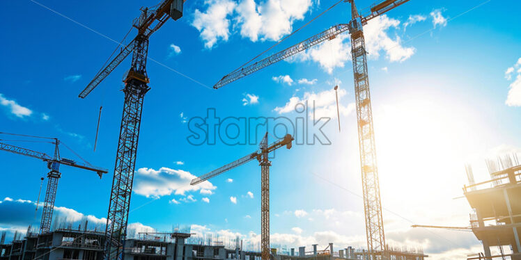 A construction site in the city - Starpik Stock