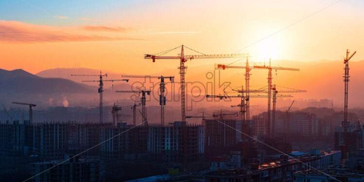 A construction site in the city - Starpik Stock