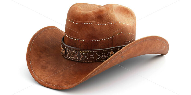 A cowboy hat on a white background - Starpik Stock