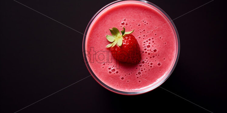 A delicious and natural smoothie made from strawberries - Starpik Stock