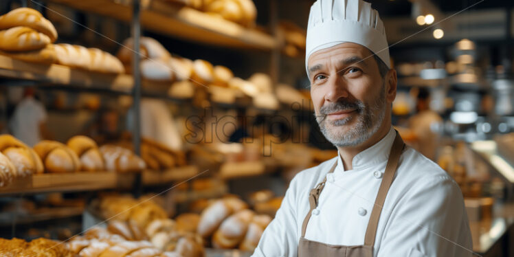 A distinguished experienced master baker - Starpik Stock