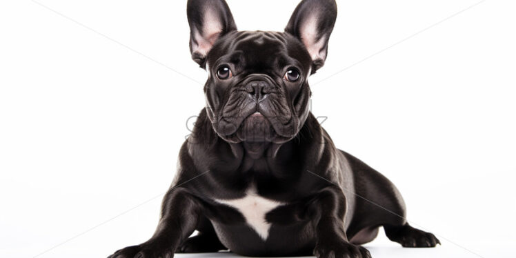 A dog on a white background - Starpik Stock