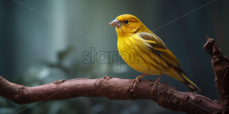 A finch on a tree branch - Starpik Stock