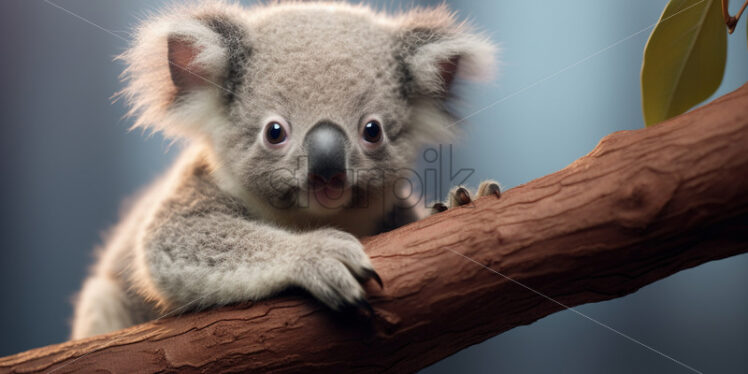 A koala bear on a tree branch - Starpik Stock