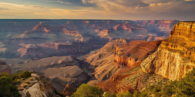 A landscape with the grand canyon - Starpik Stock