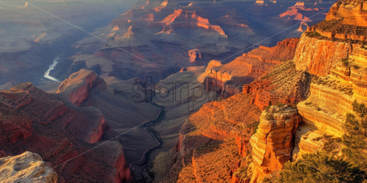 A landscape with the grand canyon - Starpik Stock