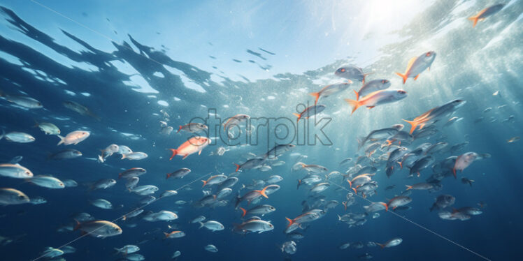 A lot of fish in the ocean - Starpik Stock