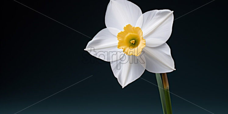 A lovely white daffodil flower - Starpik Stock