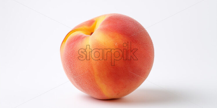 A peach on a white background - Starpik Stock