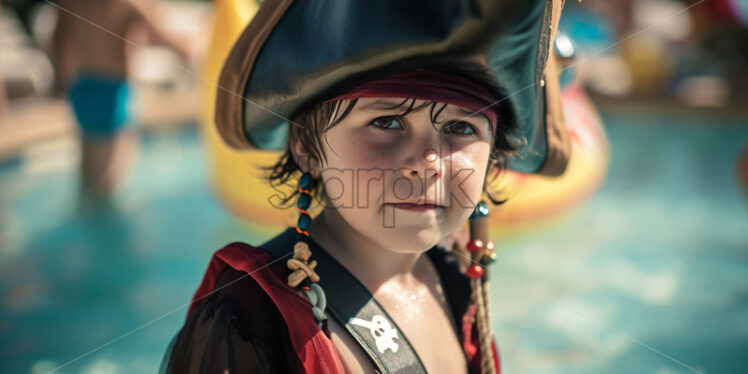 A pirate-themed kids' swim event - Starpik Stock