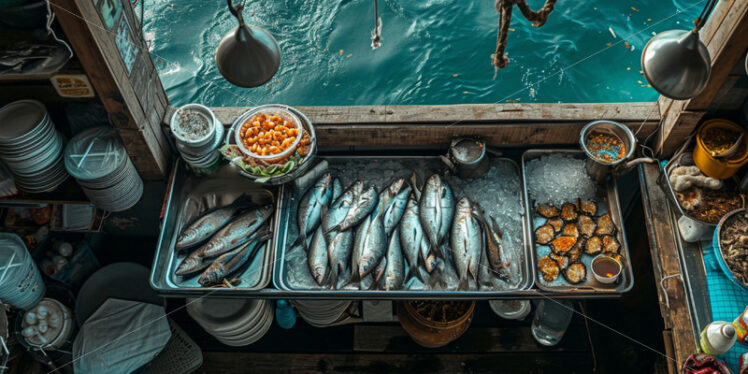 A seafood shack serving freshly caught delicacies - Starpik Stock