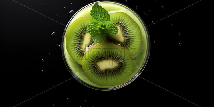 A smoothie made from kiwi fruit - Starpik Stock