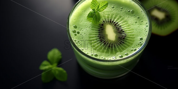 A smoothie made from kiwi fruit - Starpik Stock