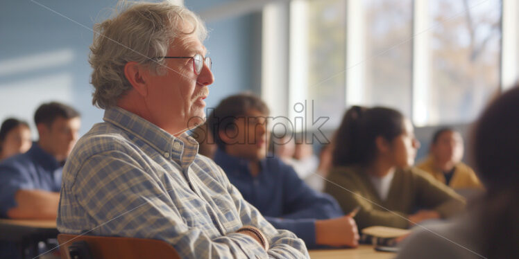 Aged professor in eyeglasses - Starpik Stock