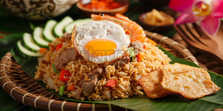 Alluring image of Indonesian Nasi Goreng - Starpik Stock