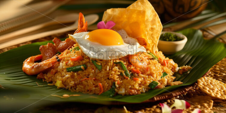 Alluring image of Indonesian Nasi Goreng - Starpik Stock