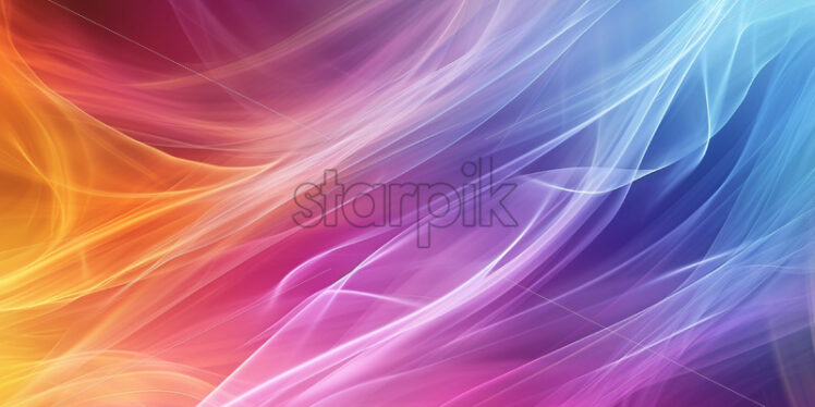 An abstract background with cool colors in lines - Starpik Stock