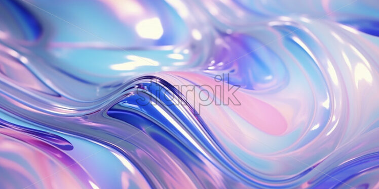 An abstract iridescent liquid the color of marble - Starpik Stock