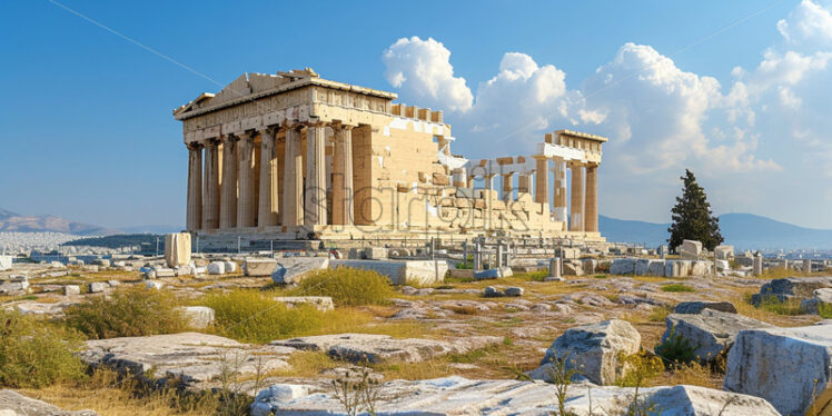 An ancient temple in Athens - Starpik Stock