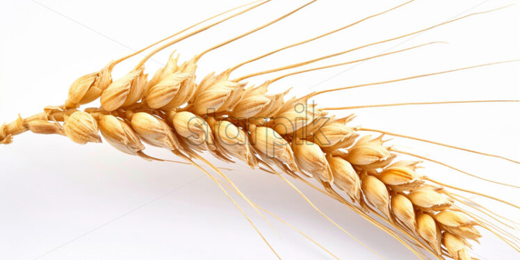 An ear of wheat on a white background - Starpik Stock