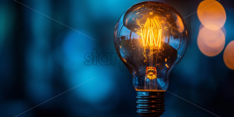 An electric bulb symbol of invention and inspiration - Starpik Stock