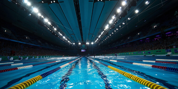 An indoor Olympic swimming pool - Starpik Stock