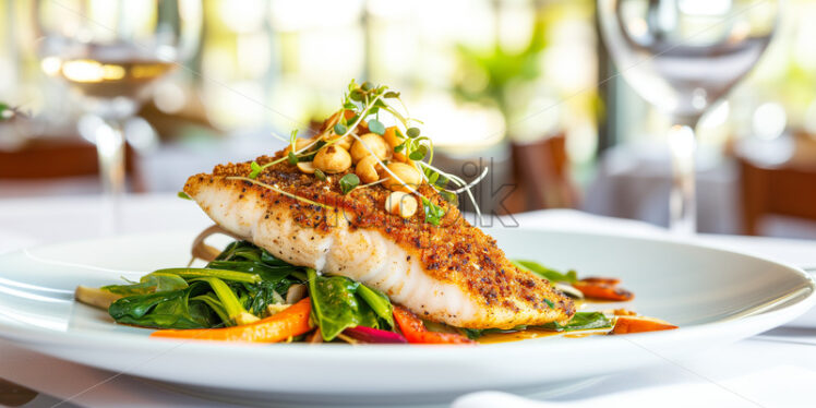 Barramundi with Macadamia Crust - Starpik Stock