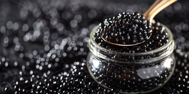 Black caviar delicious gourmet - Starpik Stock