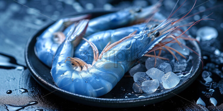 Blue shrimps delicious culinary - Starpik Stock